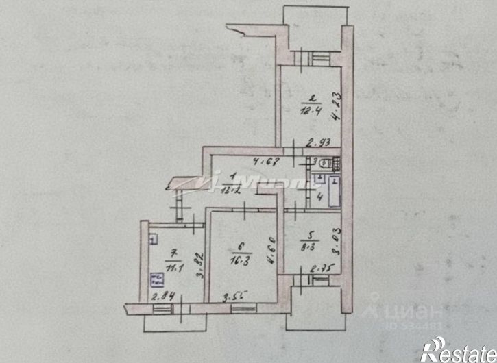 3-комн квартира ул И.Г.Лексина, 46б,  д. 46б