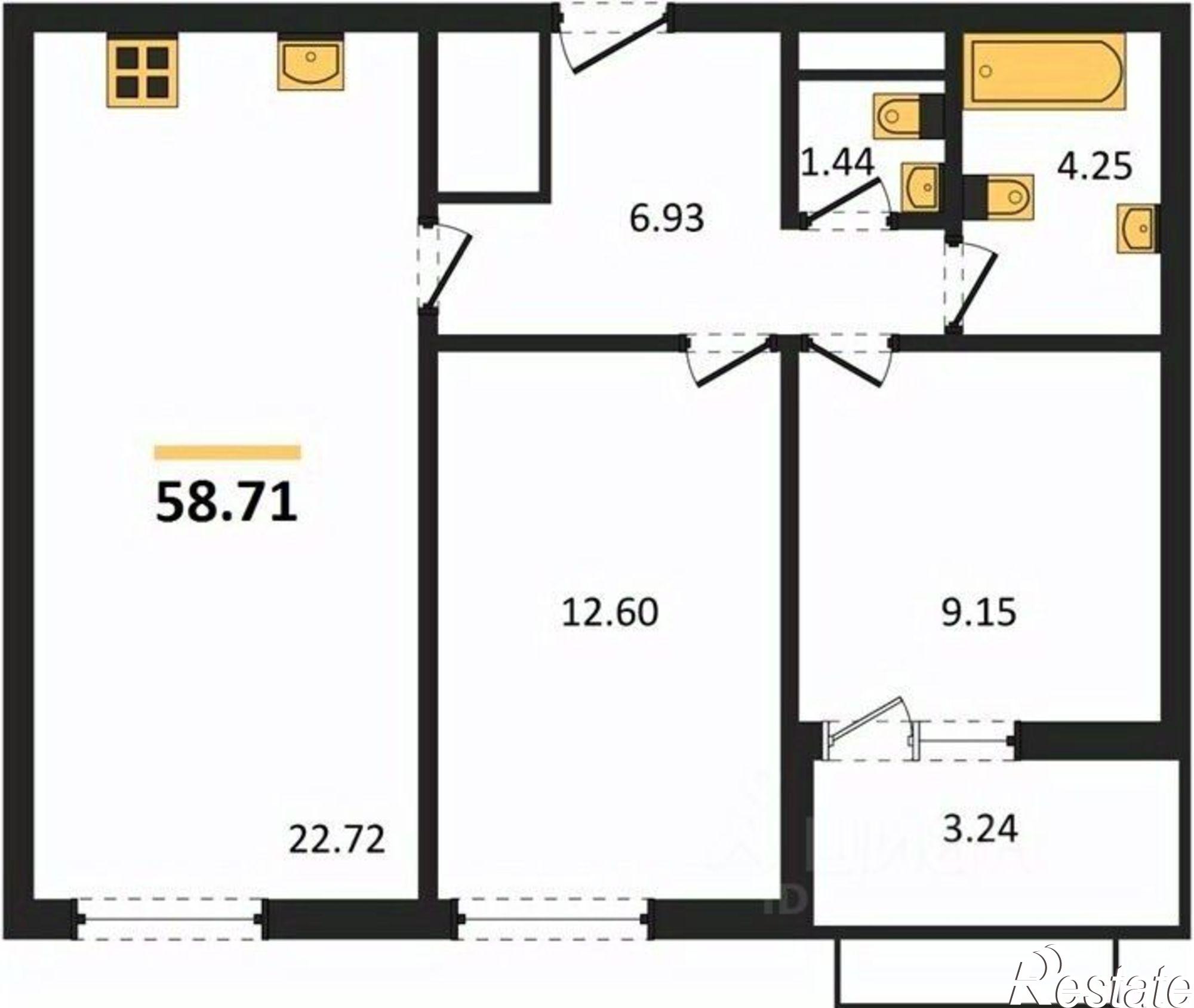 Купить квартиру за 8 675 000 рублей на проспект Александра Суворова, 105