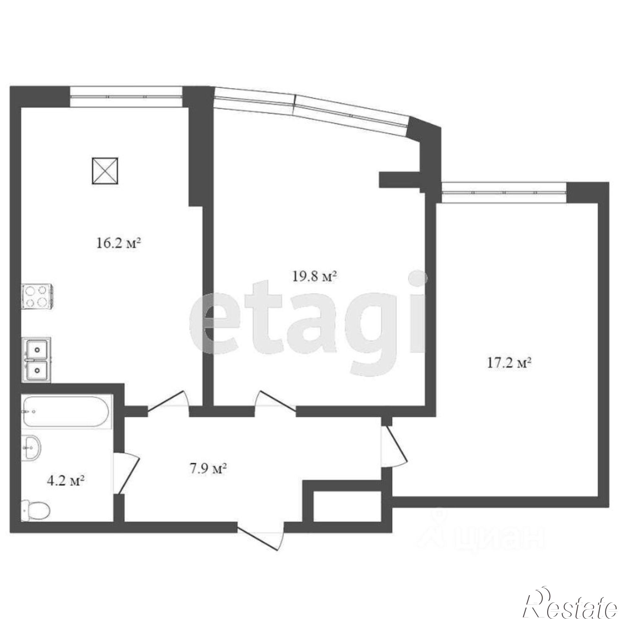 Купить квартиру за 17 300 000 рублей на ул Тренева, 9