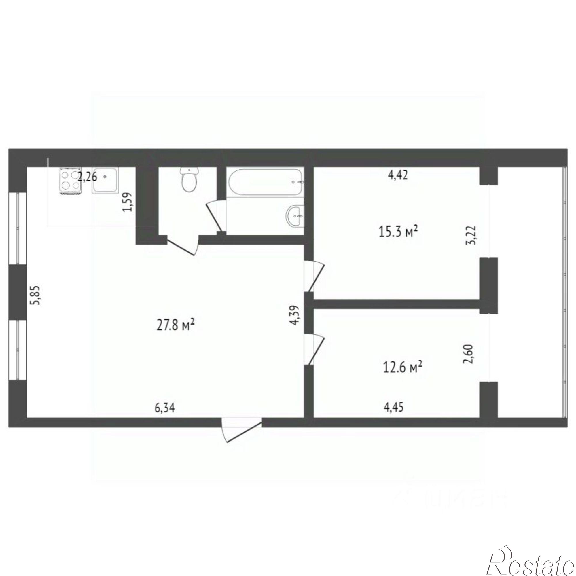 Купить квартиру за 10 150 000 рублей на ул Баррикадная, 65