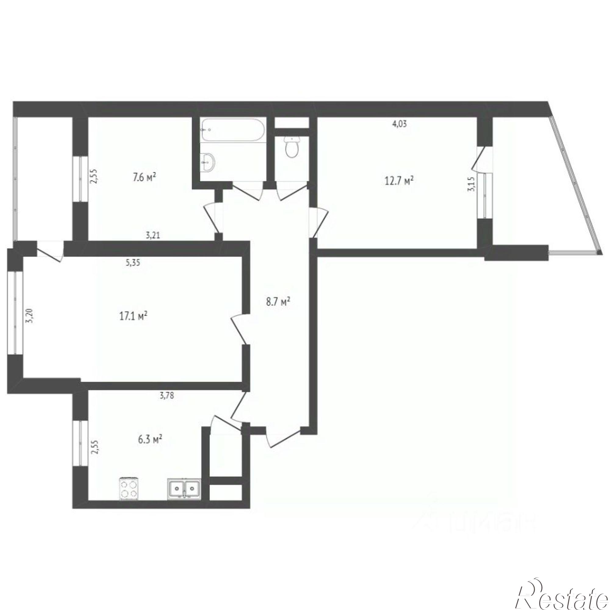 Купить квартиру за 11 800 000 рублей на ул Николаевская, 15