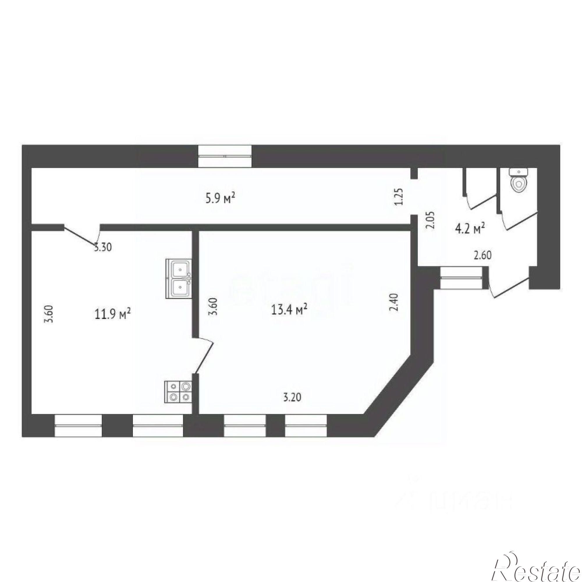 Купить квартиру за 4 500 000 рублей на ул Гоголя, 48