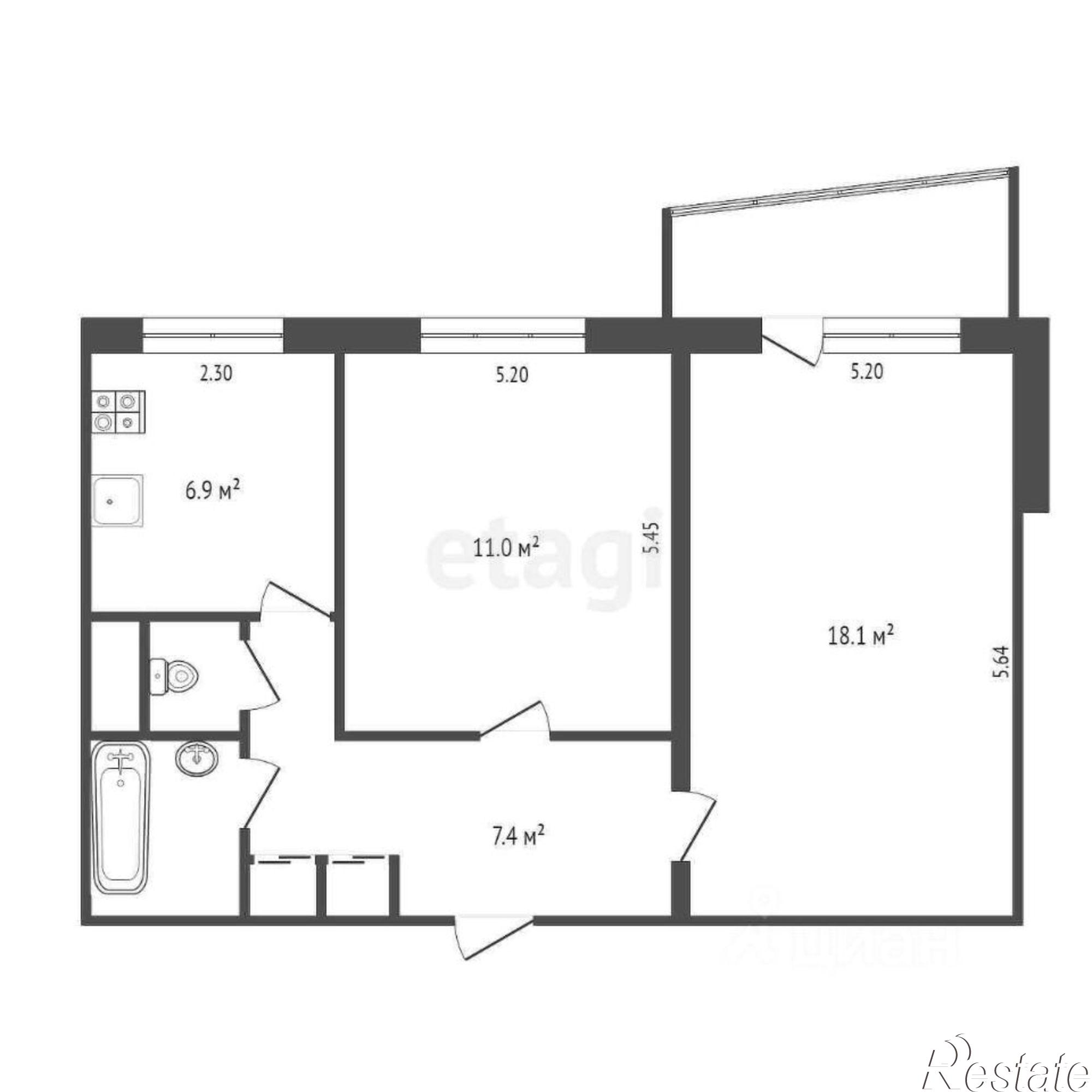 Купить квартиру за 8 500 000 рублей на ул Героев Сталинграда, 4Д