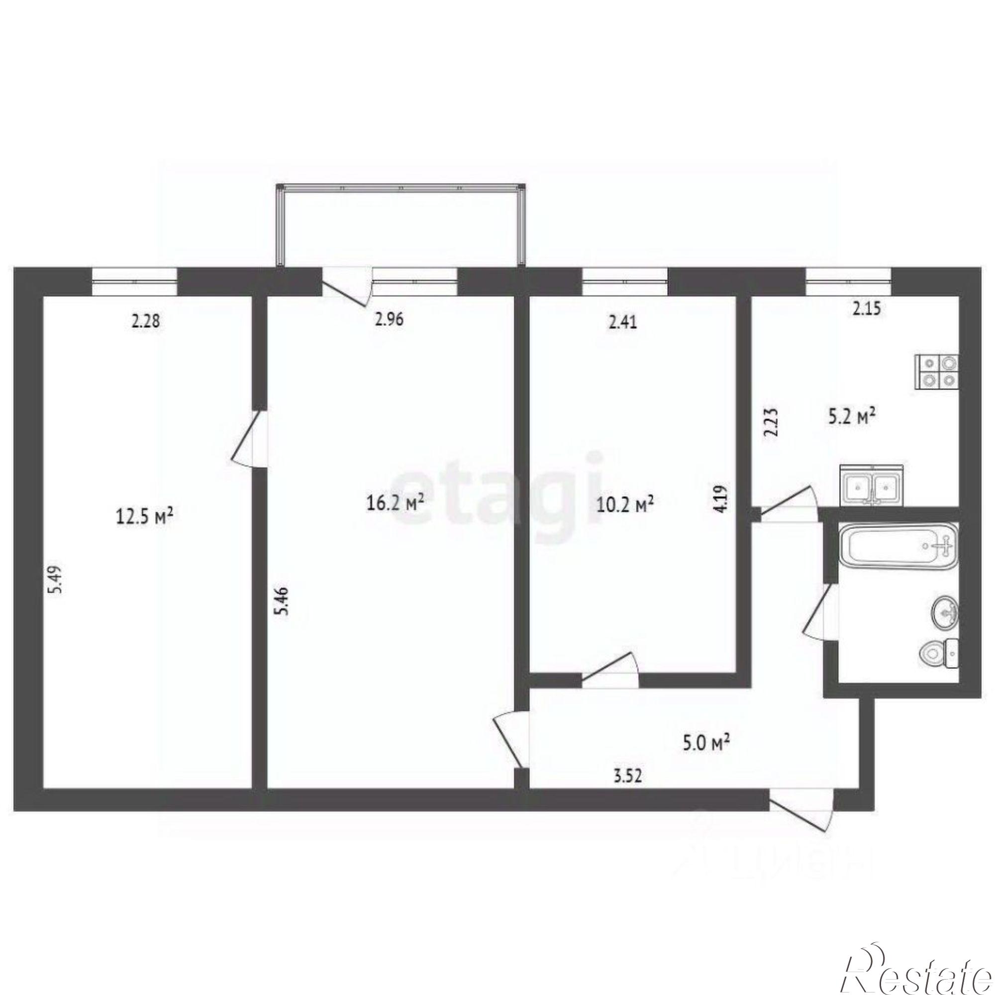Купить квартиру за 12 000 000 рублей на ул Д.И.Ульянова, 17