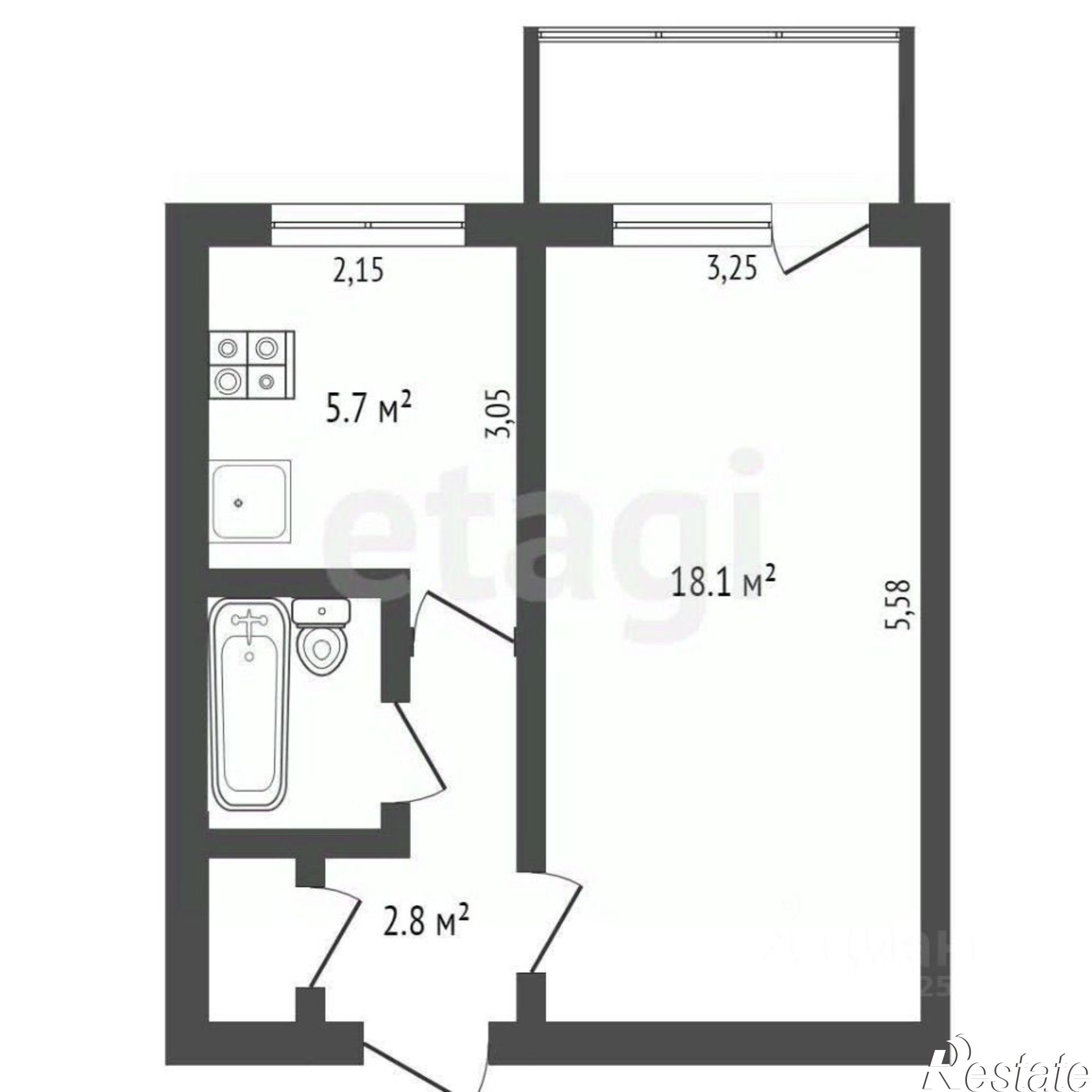 Купить квартиру за 5 200 000 рублей на Кечкеметская улица, 118