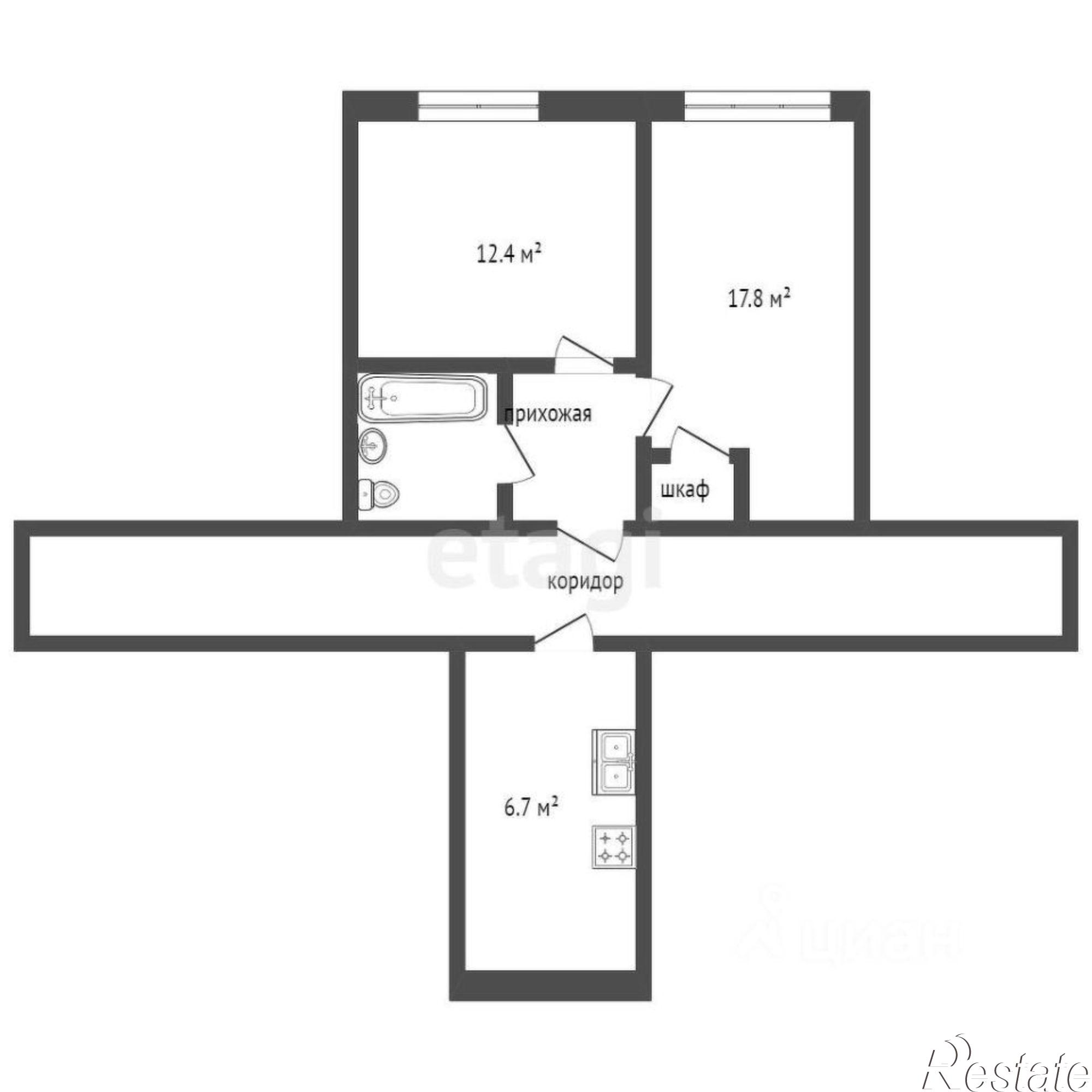 Купить квартиру за 5 500 000 рублей на ул Севастопольская, 49А