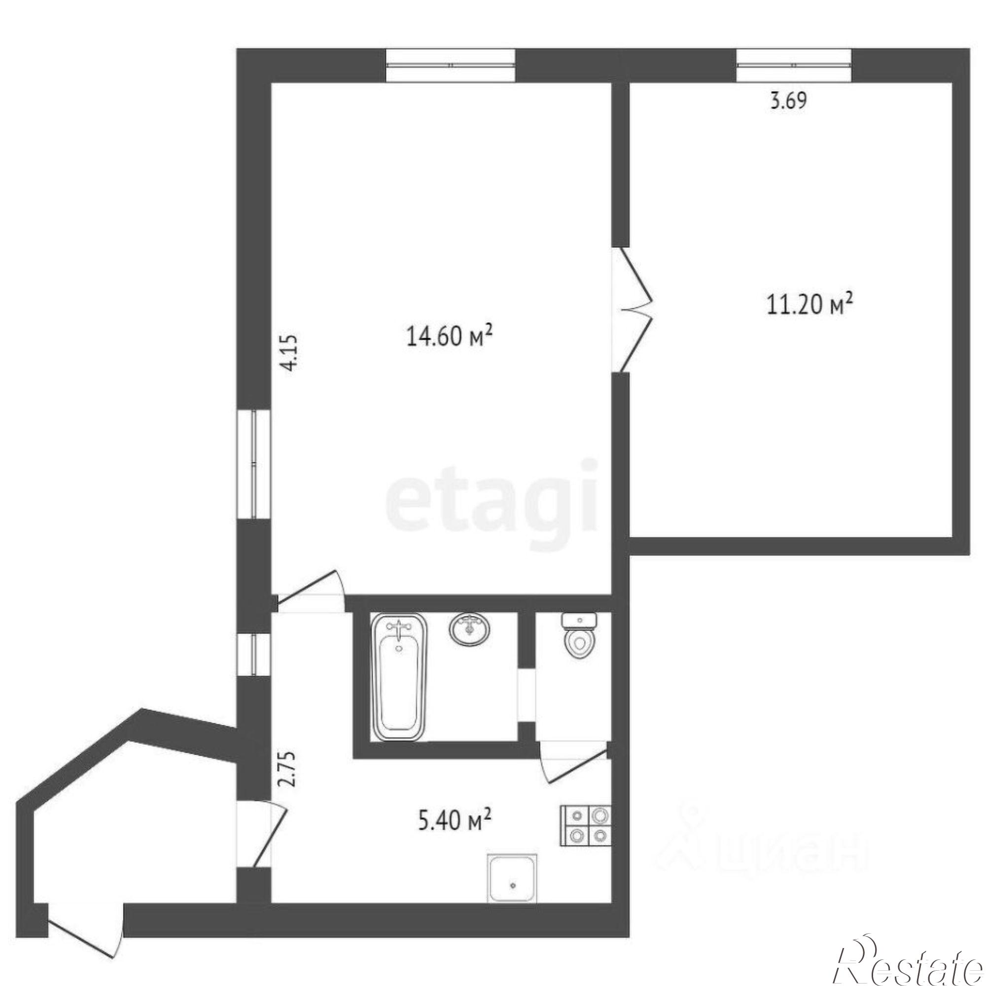 Купить квартиру за 5 000 000 рублей на ул Казанская, 20