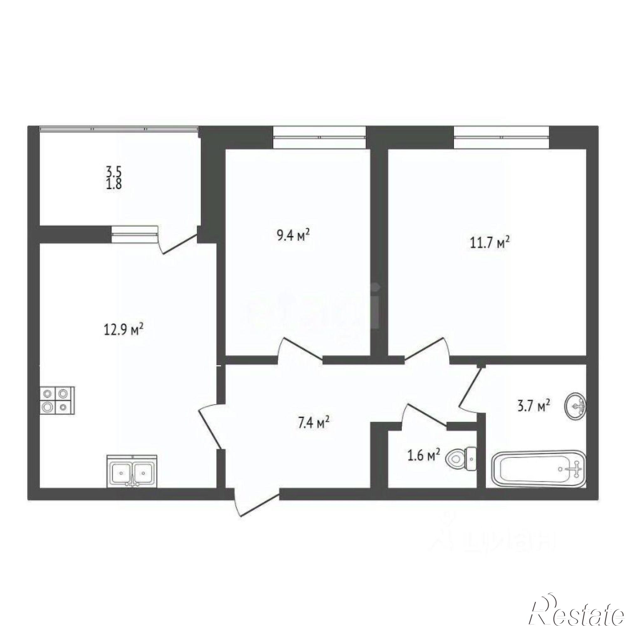 Купить квартиру за 7 781 000 рублей на ул 51-й Армии, 58а
