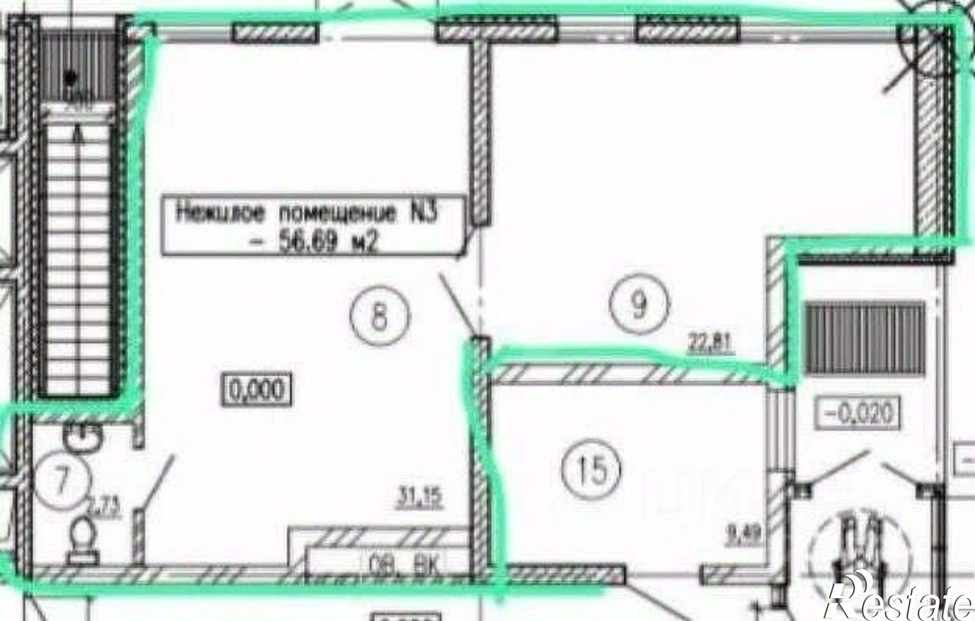Купить торговое помещение за 12 841 800 рублей на проспект Александра Суворова, 97