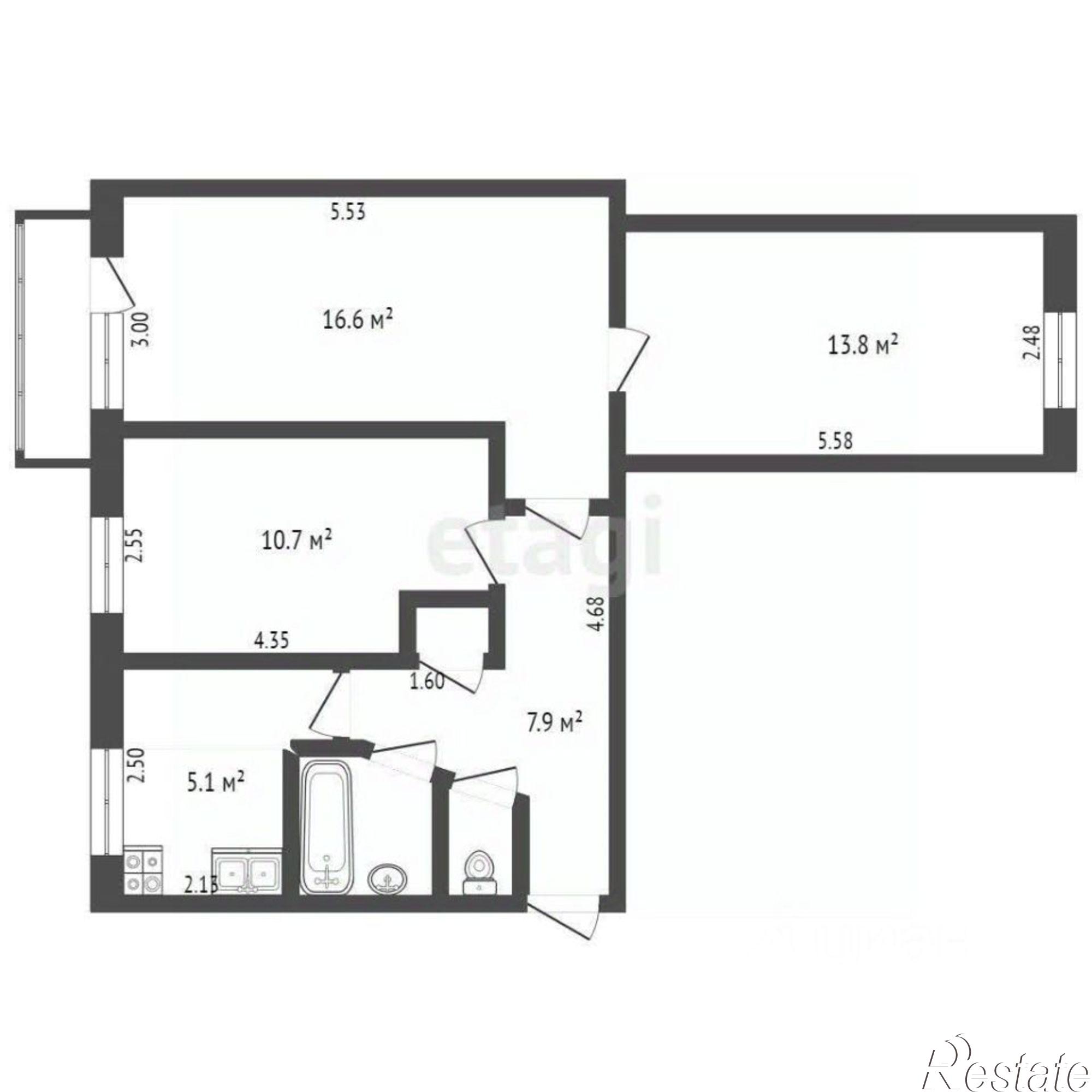 Купить квартиру за 8 500 000 рублей на ул Залесская, 44