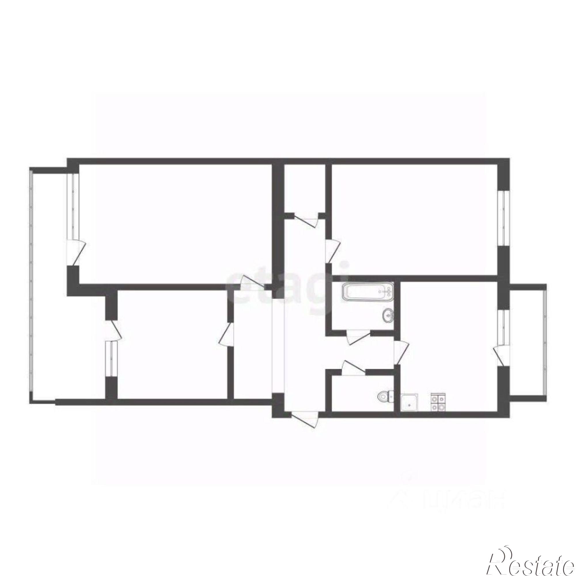 Купить квартиру за 10 500 000 рублей на улица Тренёва, 9А