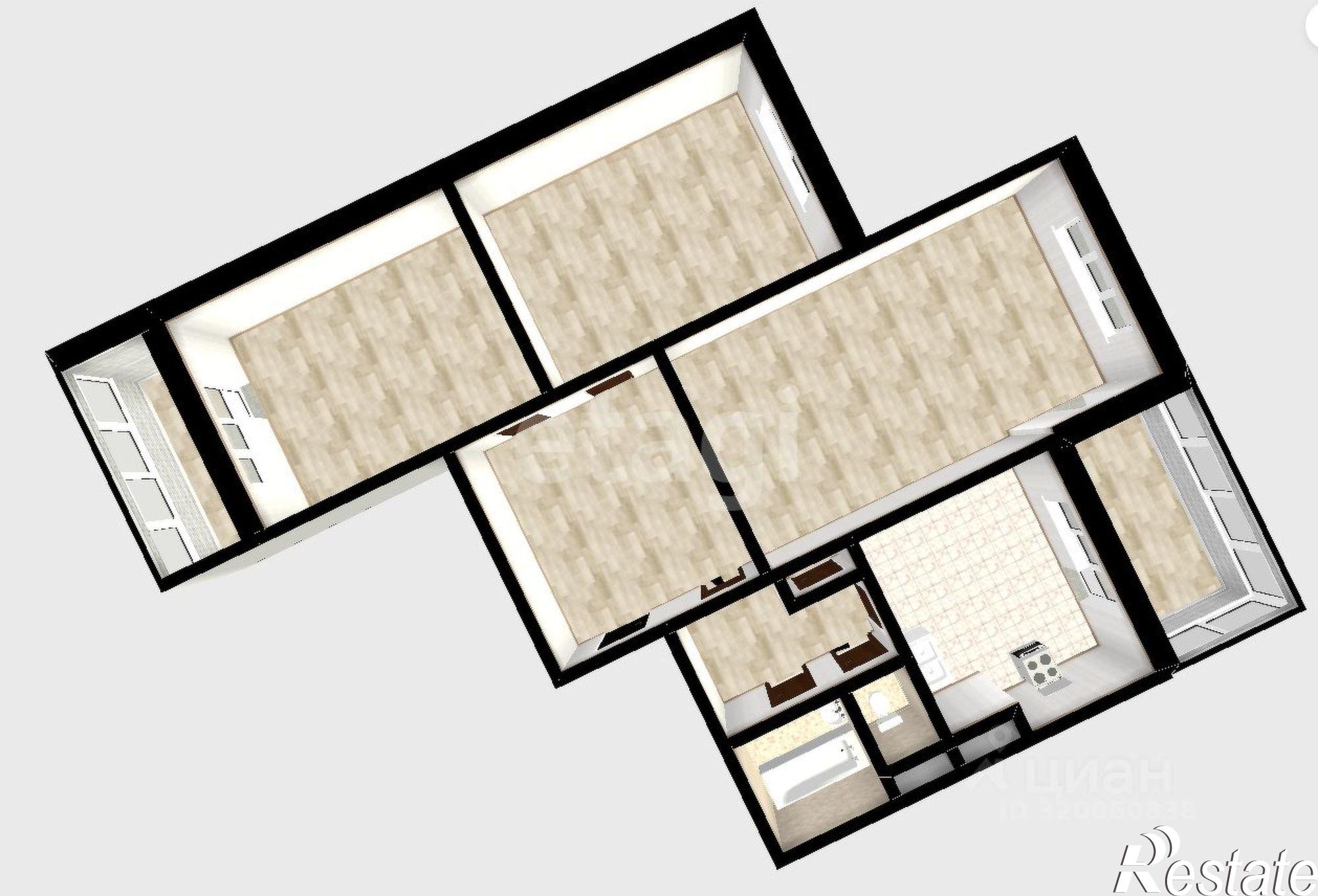 Купить квартиру за 8 650 000 рублей на ул Балаклавская, И66