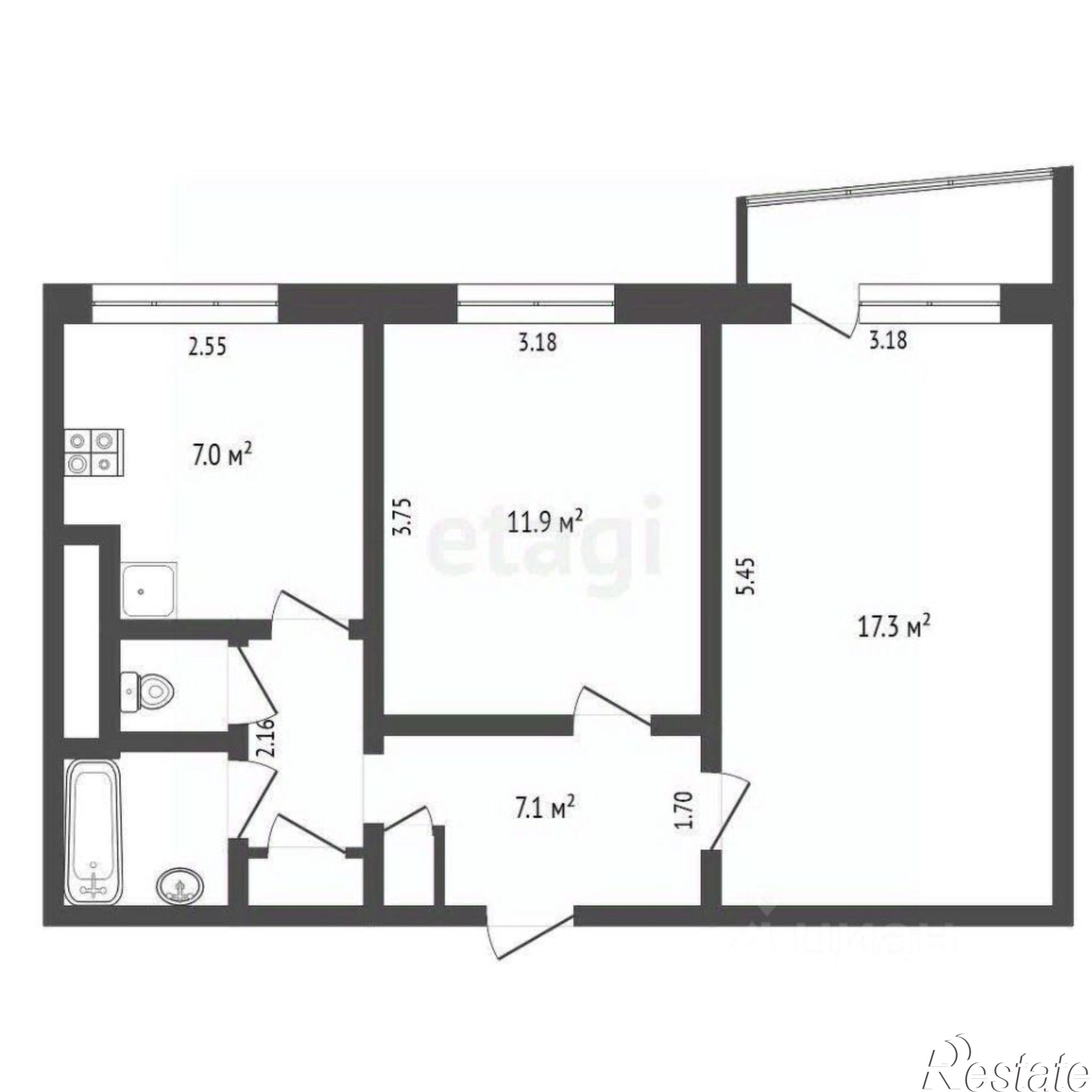 Купить квартиру за 6 500 000 рублей на ул Сенная, 27