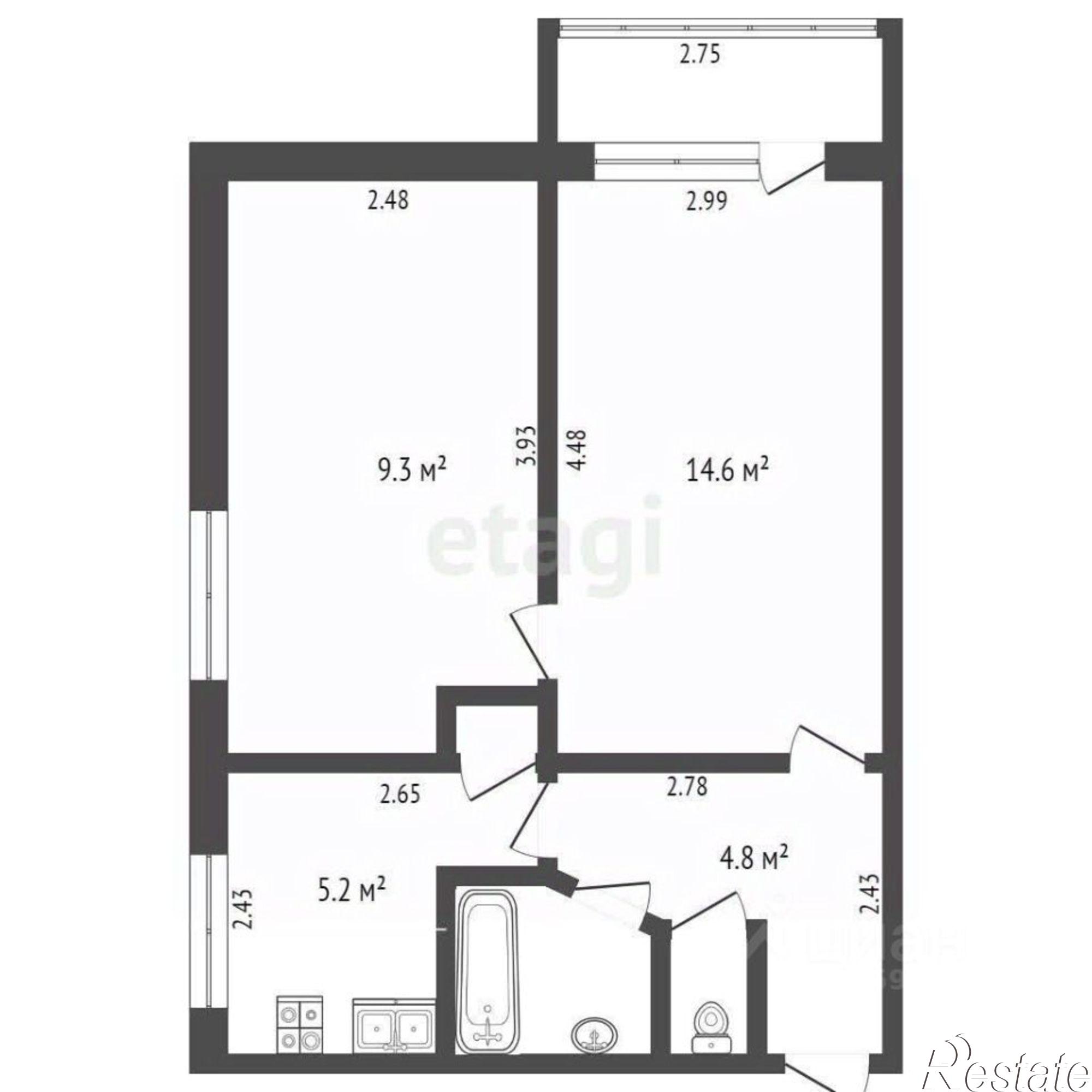 Купить квартиру за 6 150 000 рублей на ул Поповкина, 35