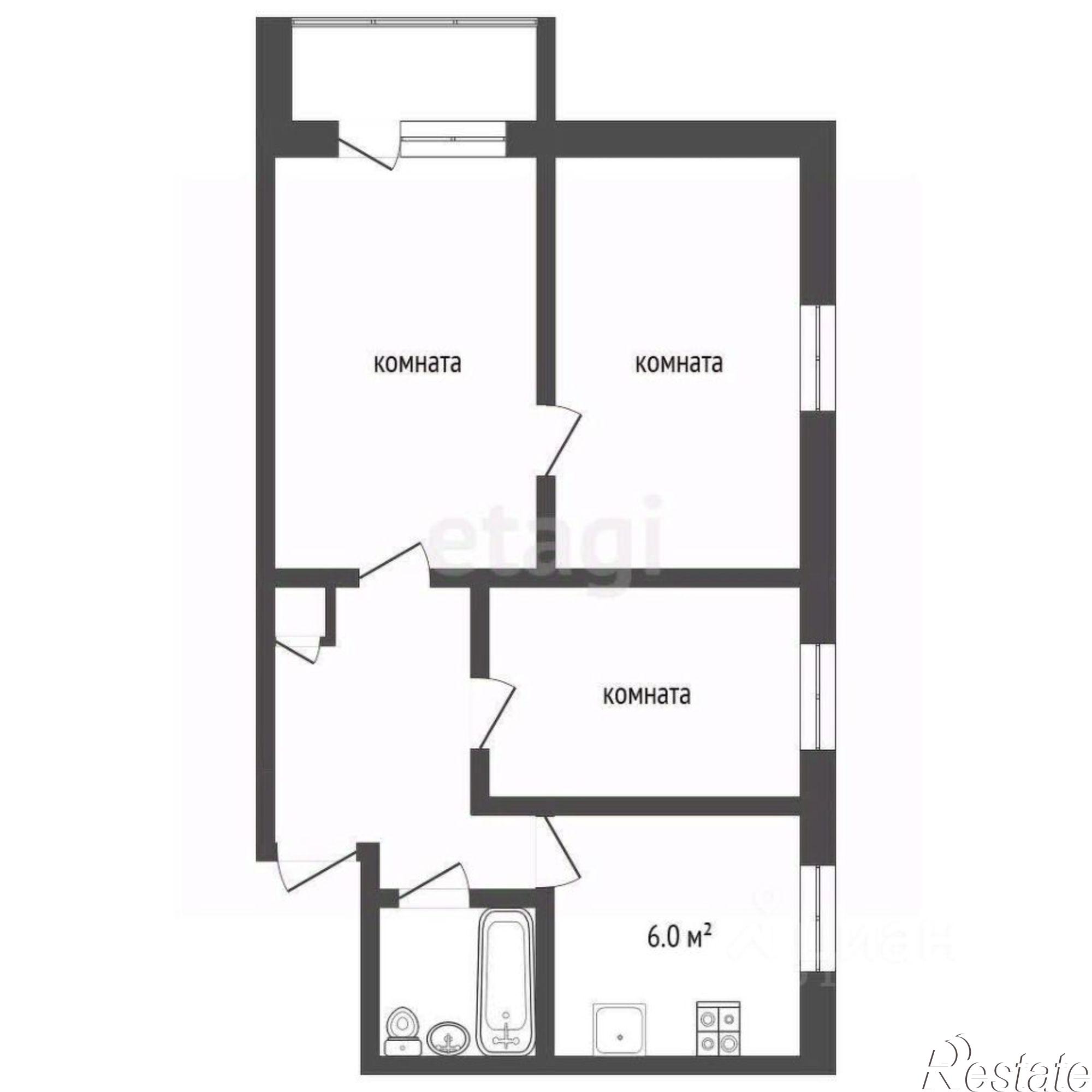 Купить квартиру за 7 700 000 рублей на улица Трубаченко, 18