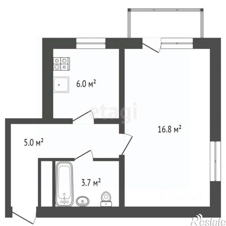 1-комн квартира улица Шполянской, 12,  д. 12