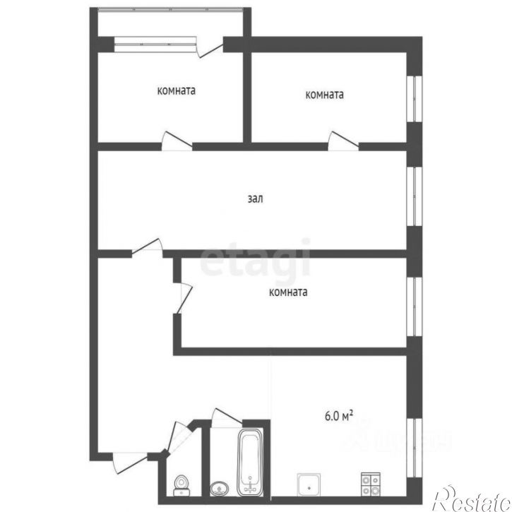 4-комн квартира улица Пушкина, 18,  д. 18