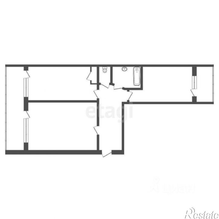 2-комн квартира Советский пер, 13,  д. 13