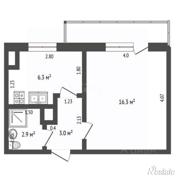 1-комн квартира ул Миллера Ж.А., 23,  д. 23