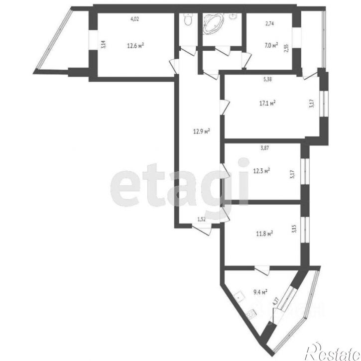 4-комн квартира пр-кт Победы, 336,  д. 336