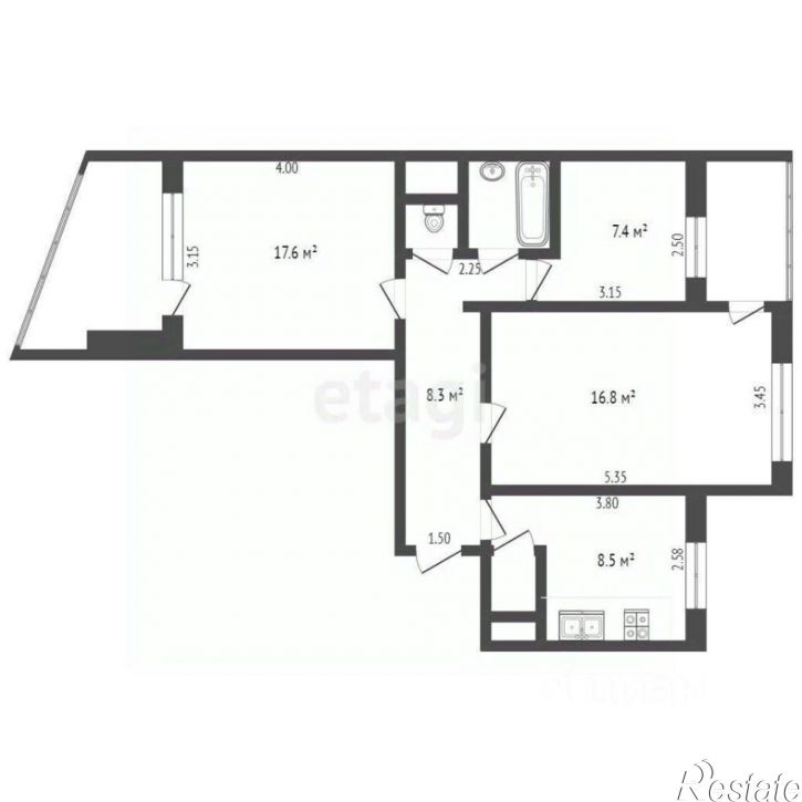 3-комн квартира улица Бела Куна, 31,  д. 31