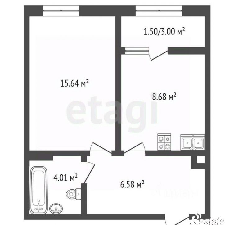 1-комн квартира пр-кт Александра Суворова, 97,  д. 97