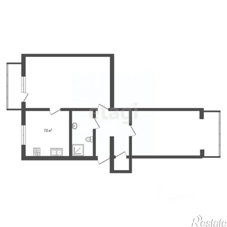 2-комн квартира ул им. Матэ Залки, 13,  д. 13