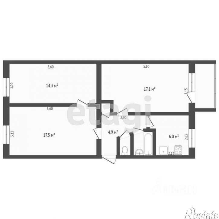 3-комн квартира ул Самокиша, 18,  д. 18