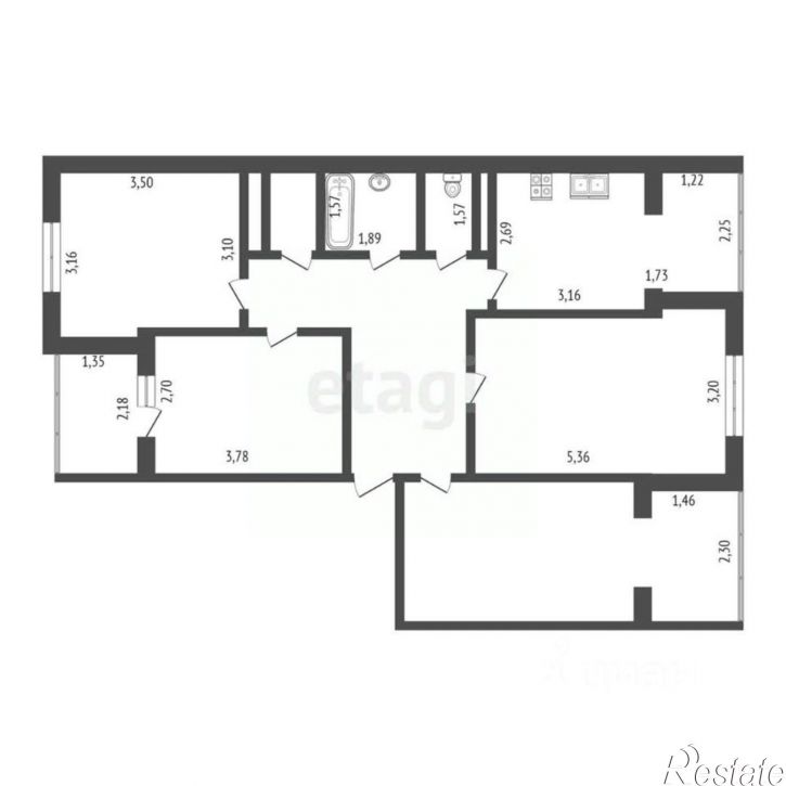 4-комн квартира Ковыльная улица, 25,  д. 25