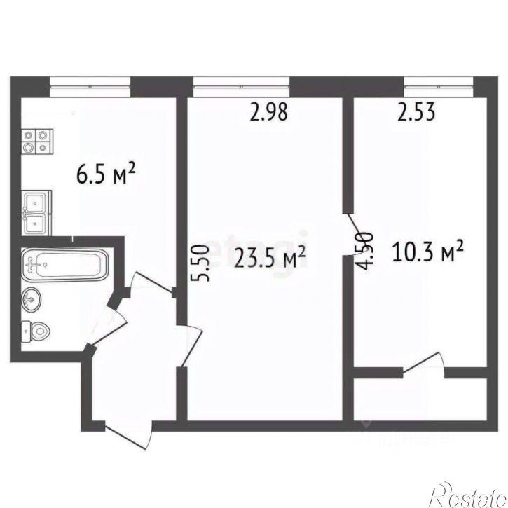 2-комн квартира улица Дмитрия Ульянова, 38,  д. 38