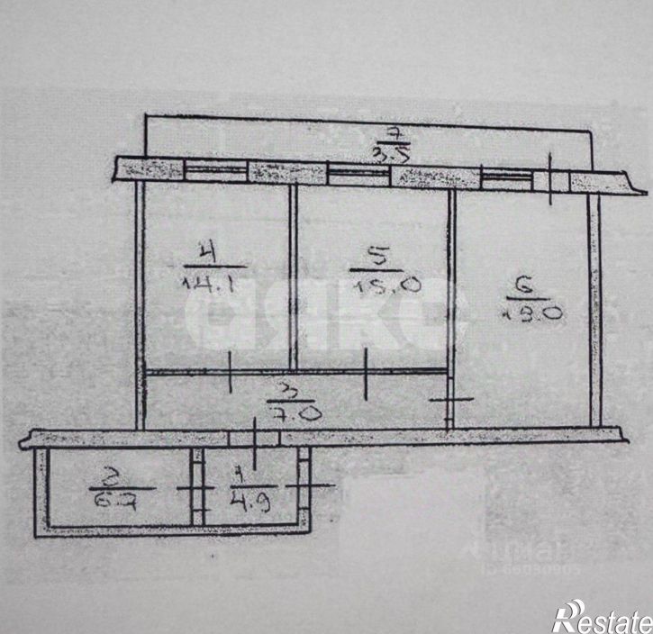 2-комн квартира улица Нестерова, 56,  д. 56