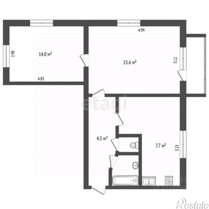 2-комн квартира улица 51-й Армии, 55,  д. 55