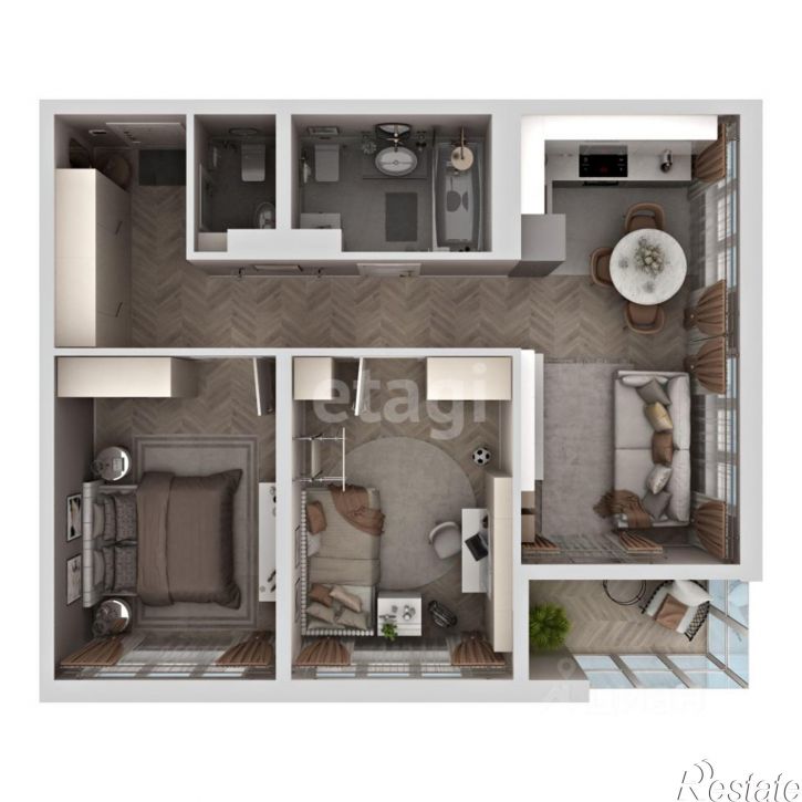 2-комн квартира пр-кт Александра Суворова, 97,  д. 97