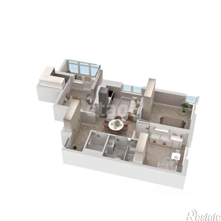 3-комн квартира ул Никанорова, 9,  д. 9