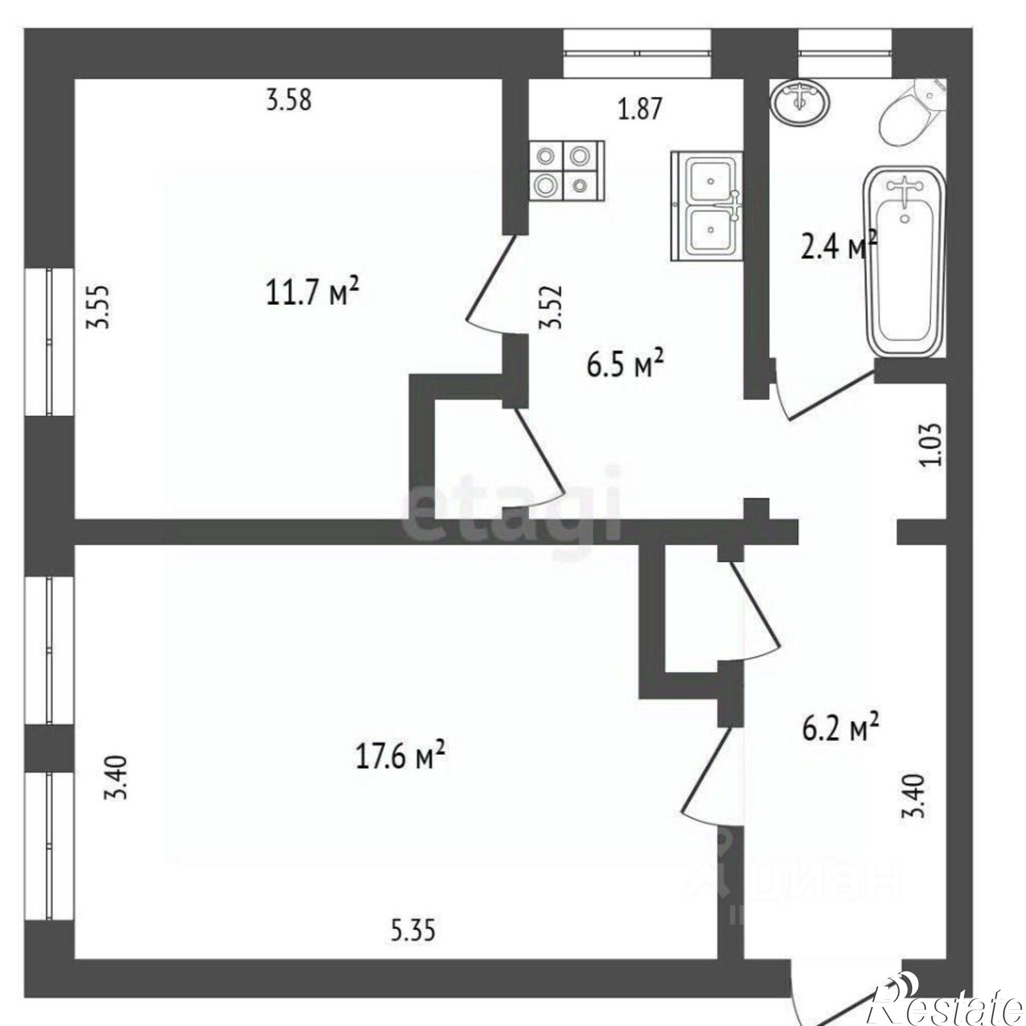 Купить квартиру за 4 700 000 рублей на улица Мира, 10