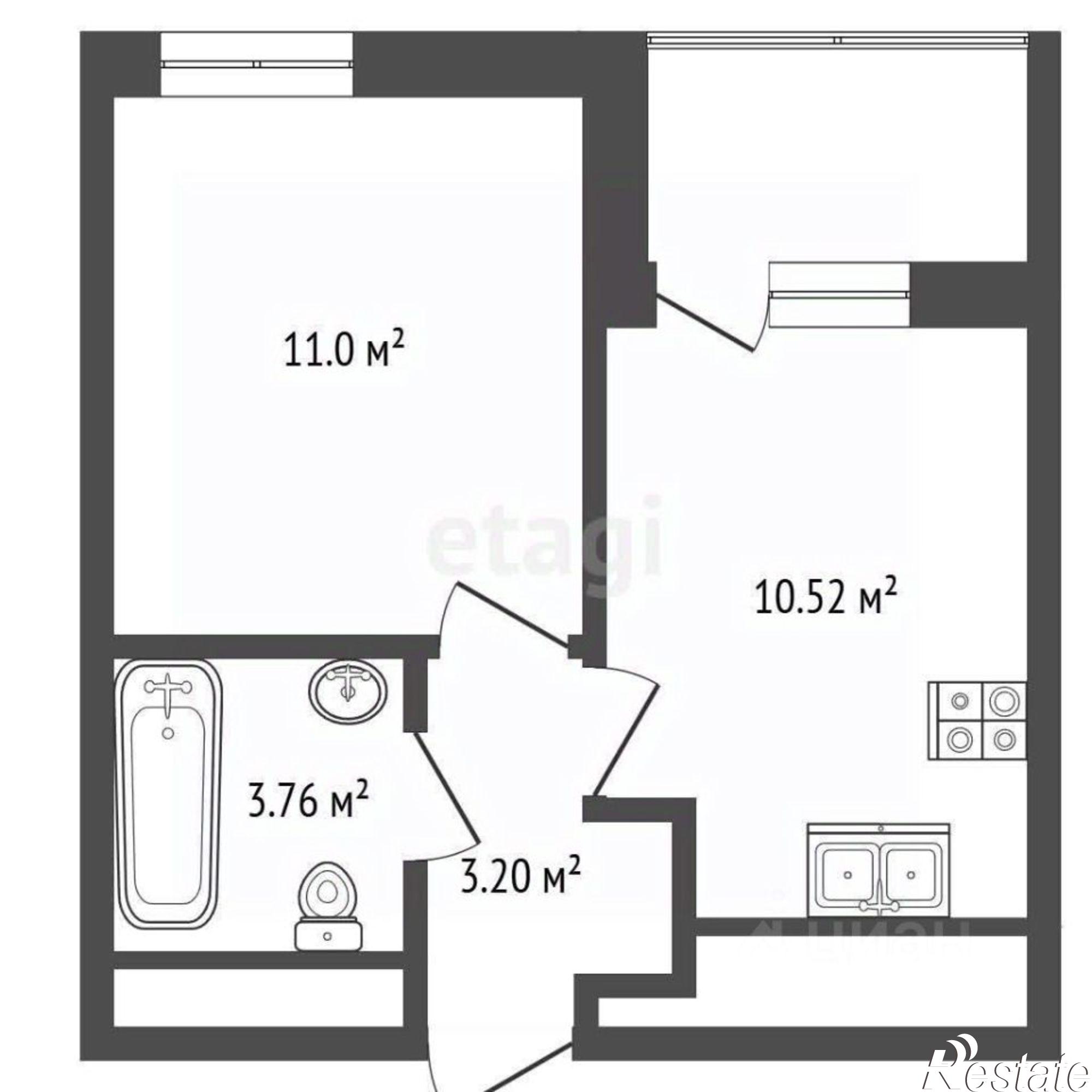 Купить квартиру за 5 703 000 рублей на ул Никанорова, 9