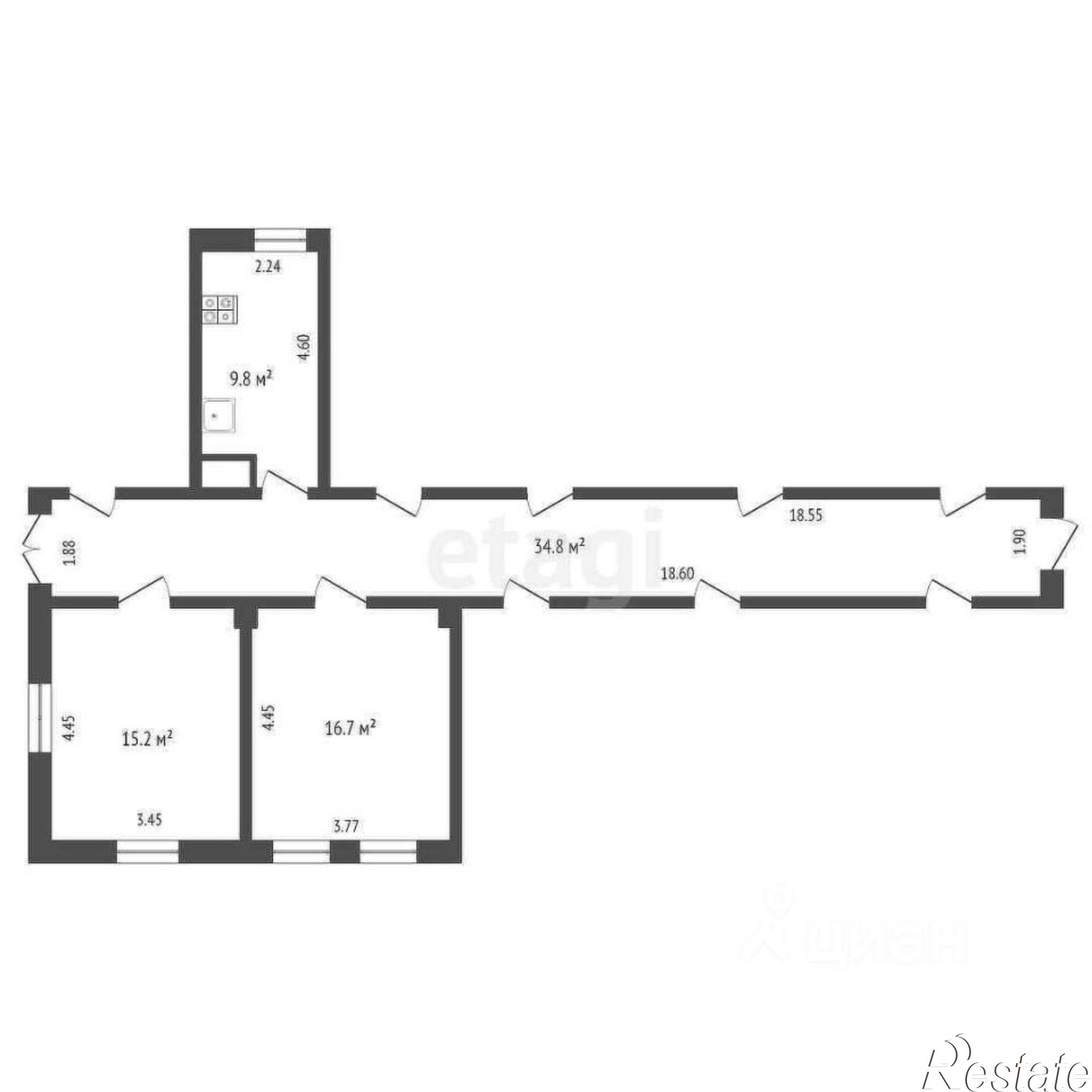 Купить квартиру за 4 500 000 рублей на проспект Вернадского, 91