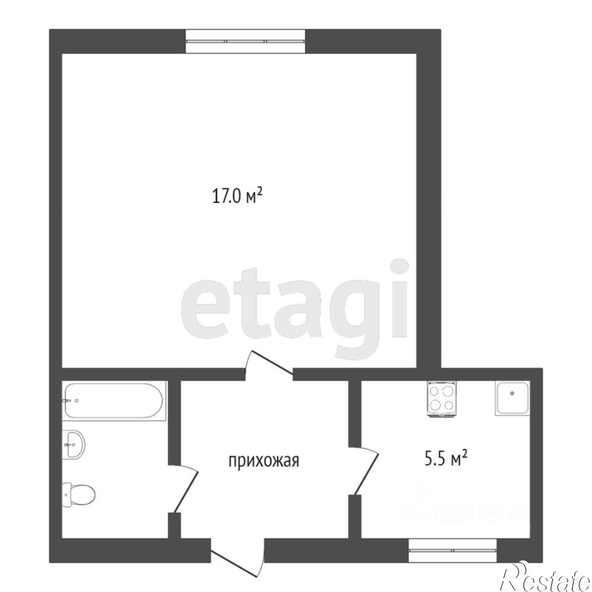 Купить квартиру за 4 400 000 рублей на улица Крылова, 128/28