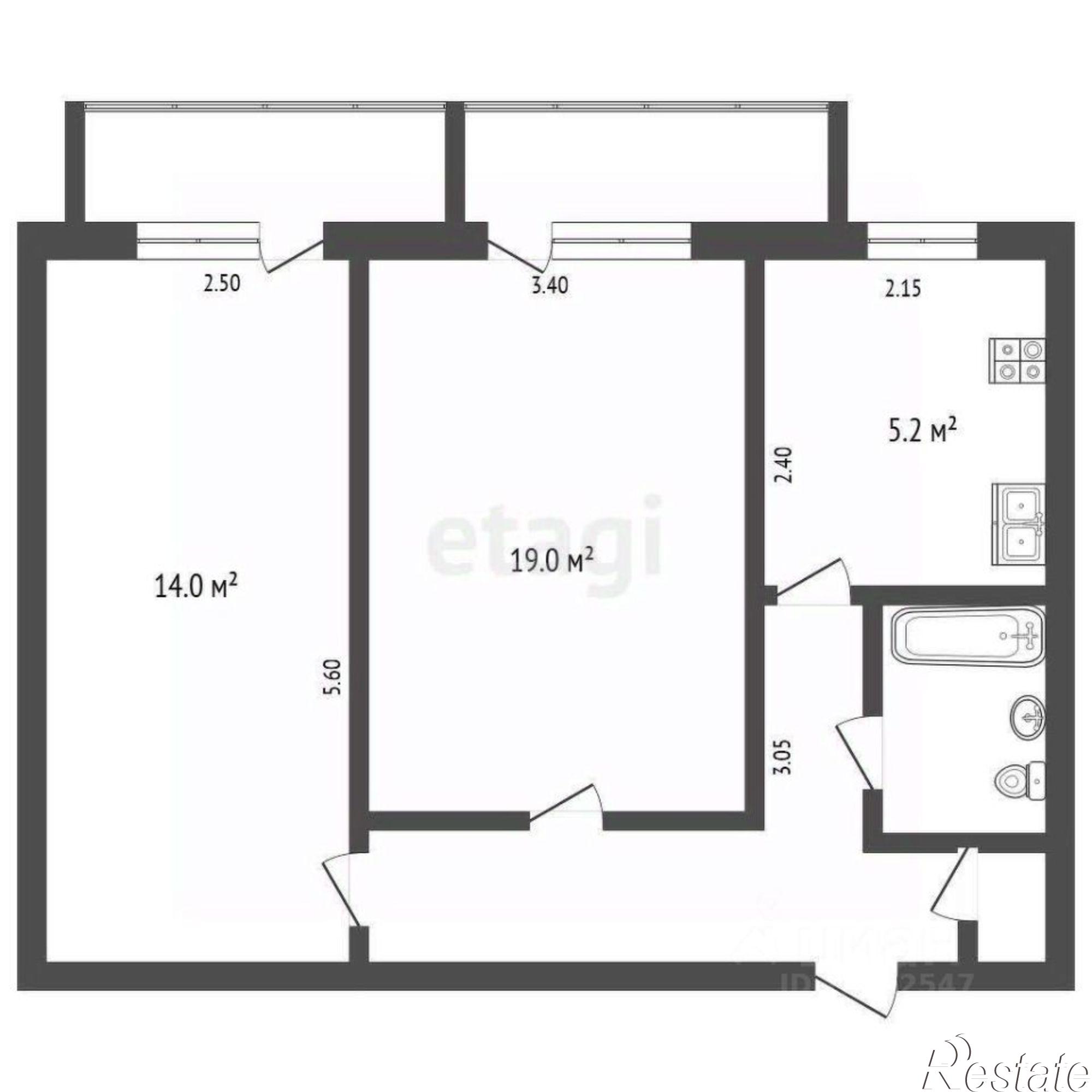 Купить квартиру за 5 500 000 рублей на Элеваторная улица, 69