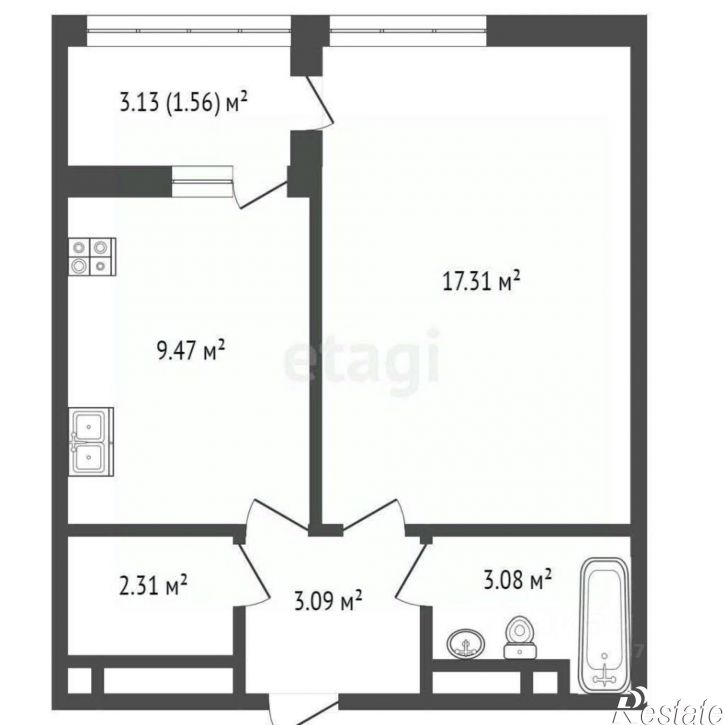 1-комн квартира проспект Александра Суворова, 101,  д. 101