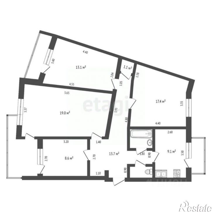 4-комн квартира ул Кечкеметская, 103А,  д. 103А