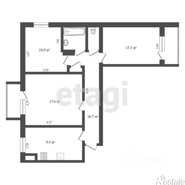 3-комн квартира Стрелковый пер, 36а,  д. 36а