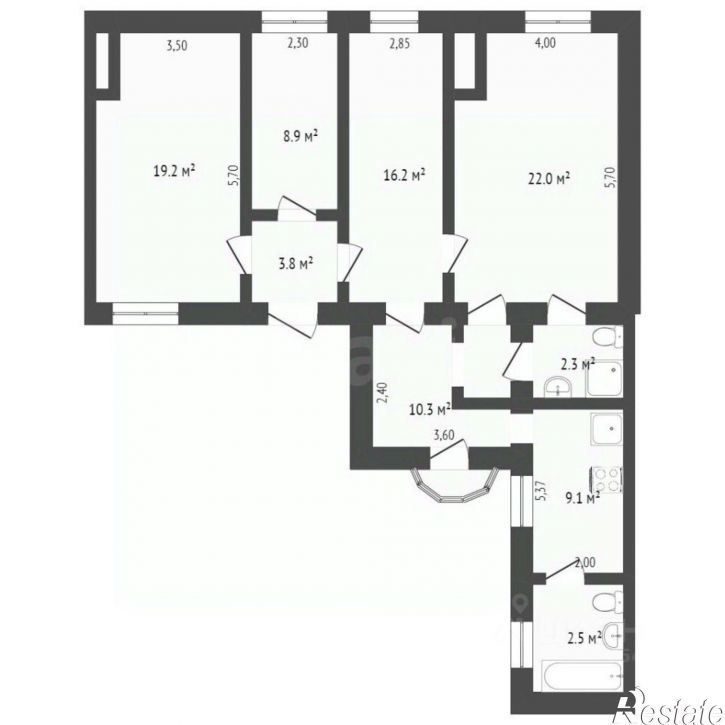 4-комн квартира ул Екатерининская, 23,  д. 23