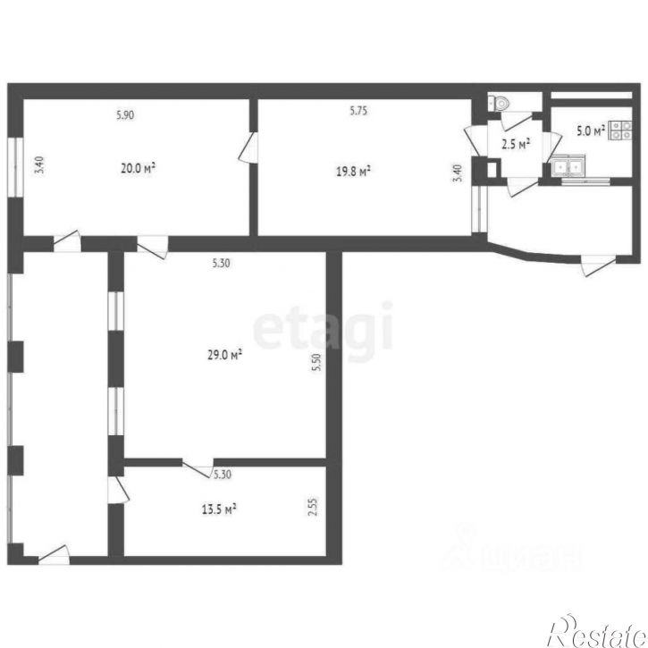 4-комн квартира ул Горького, 16,  д. 16