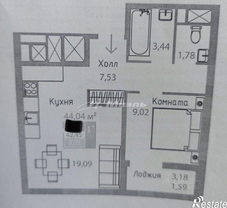 1-комн квартира проспект Александра Суворова, 101,  д. 101