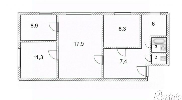 4-комн квартира ул Ростовская, 22,  д. 22