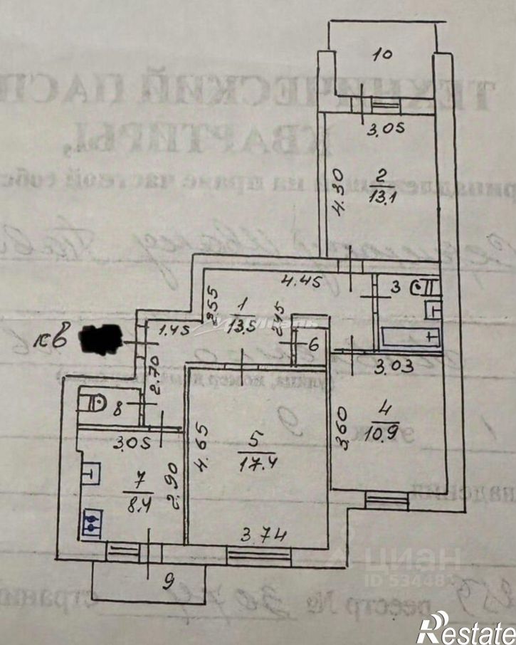 3-комн квартира ул Павленко, 44,  д. 44