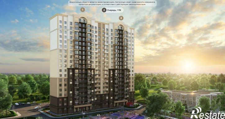 2-комн квартира в новом доме Мраморный пер, 38,  д. 38