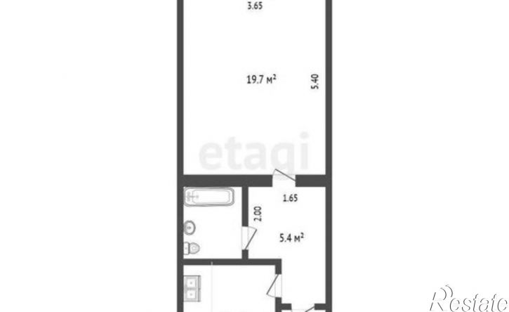 1-комн квартира ул Толстого, 6,  д. 6
