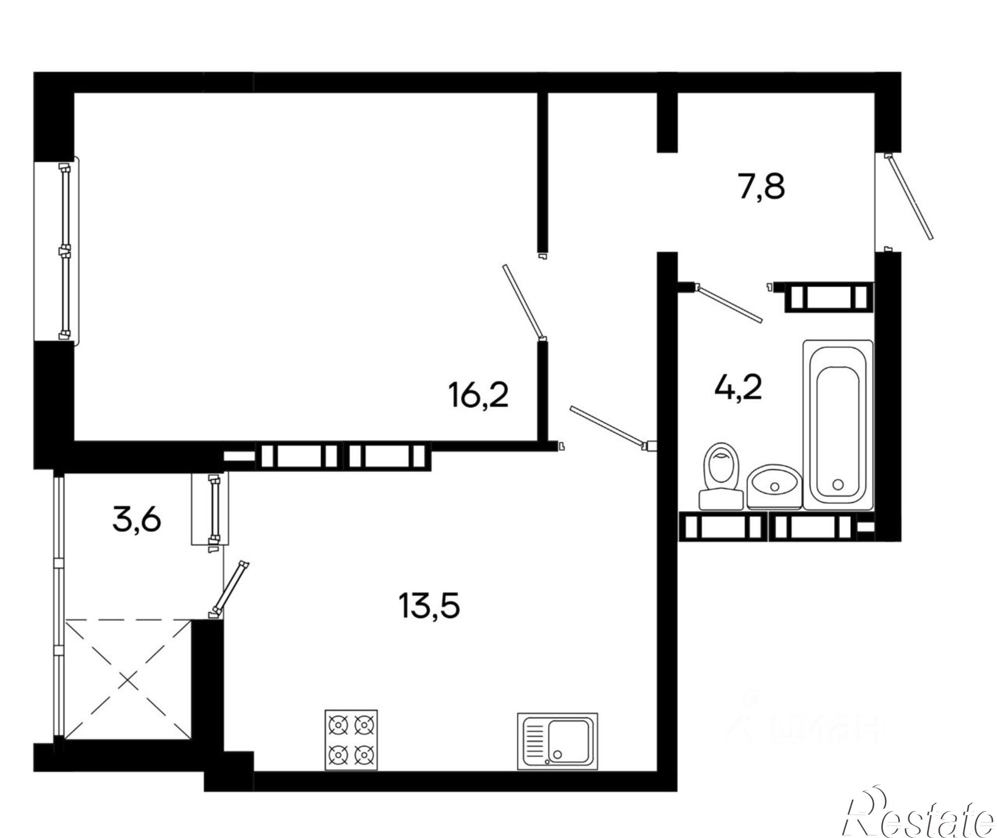 Купить квартиру за 8 607 000 рублей на Севастопольская улица, 41